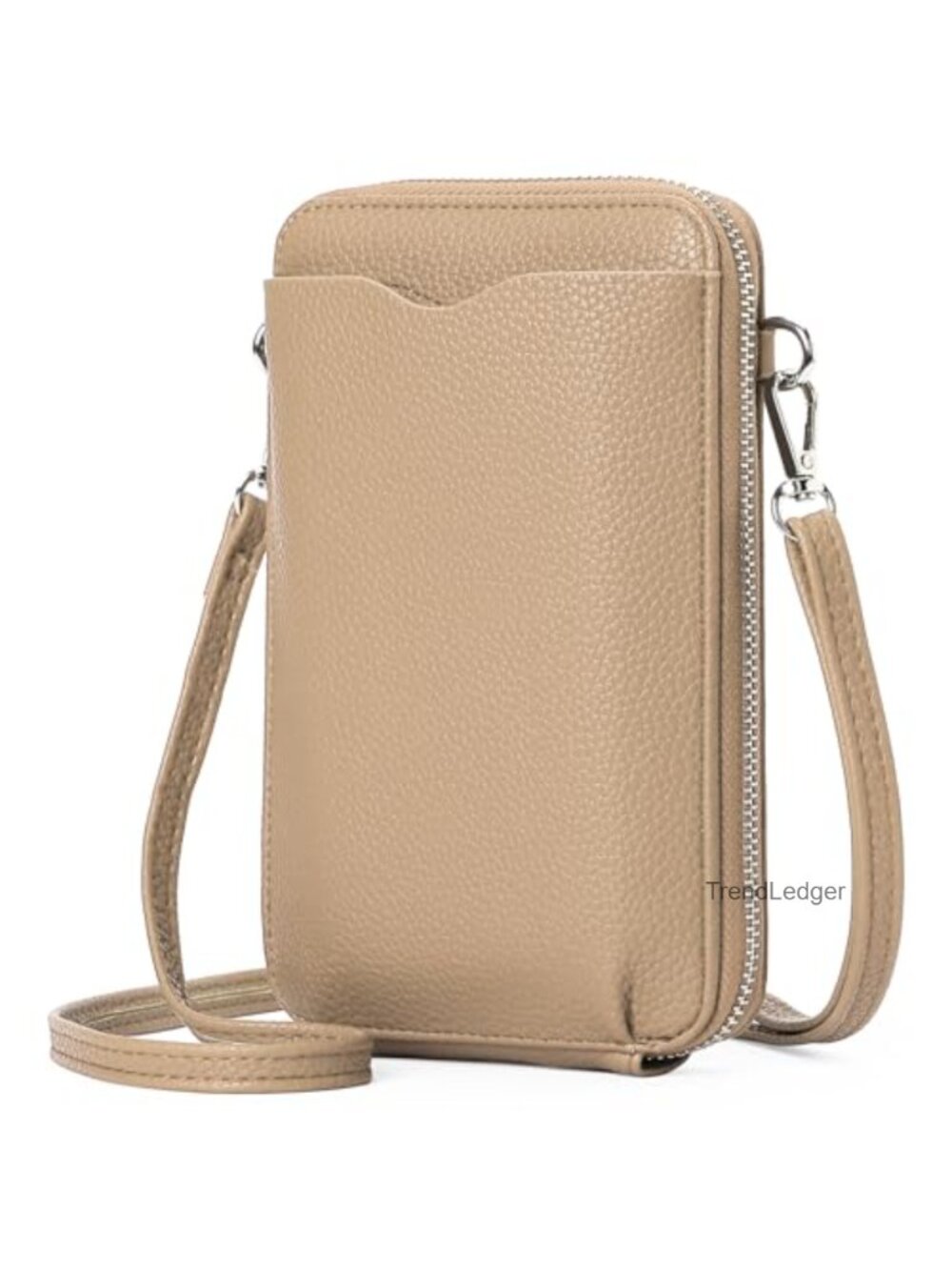 Small Crossbody Bag Faux Leather RFID Wallet Purse with Tassel Rivet